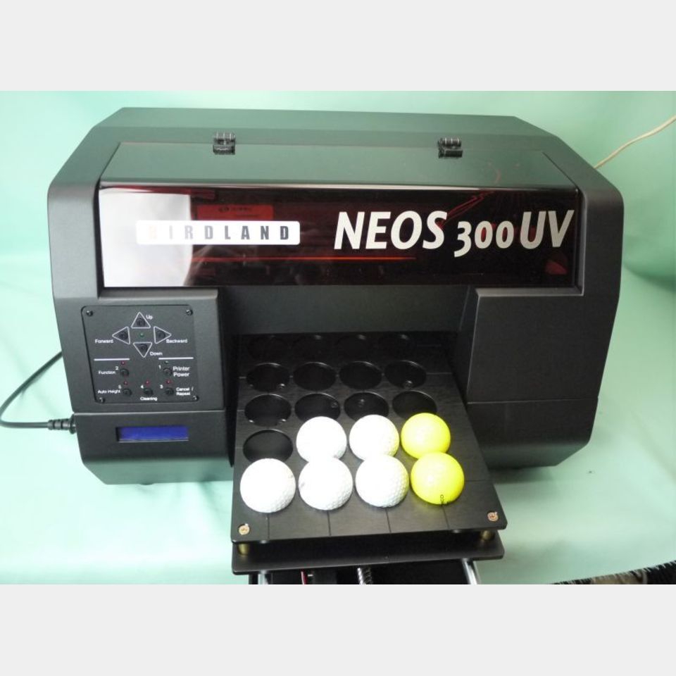 ゴルフボール専用UVプリンター バードランドNS300UV 24ボール印刷機 イベント 名入れ オリジナルボール製作の画像