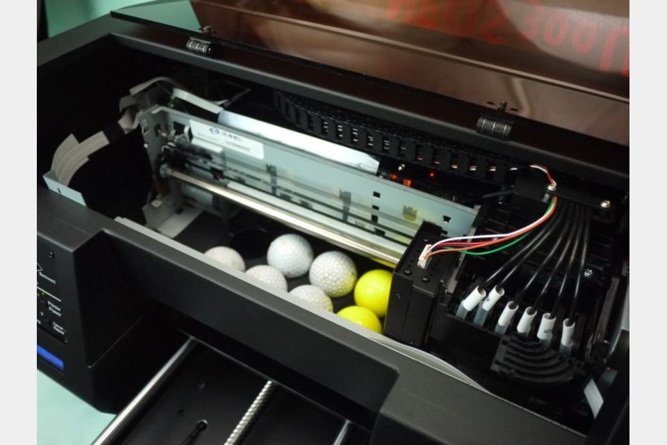 ゴルフボール専用UVプリンター バードランドNS300UV 24ボール印刷機 イベント 名入れ オリジナルボール製作の製品画像02