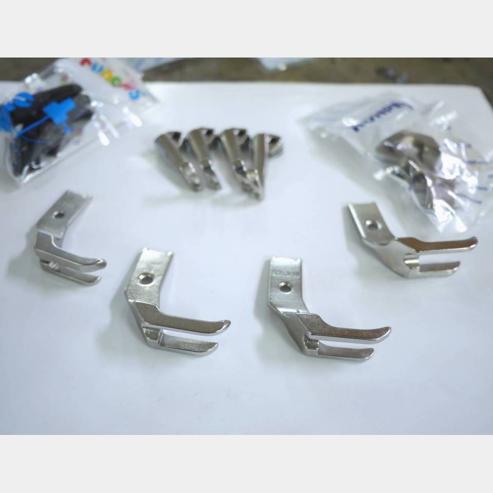 総合送りミシン用 パイピング押さえ 丸手押さえ 6点種類セットの画像