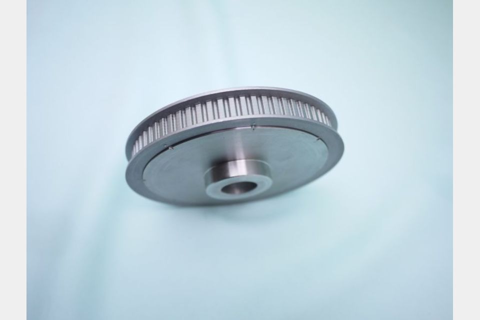 超トルク発生 アンティークミシン用 115mmXLプーリー/はずみ車 パワーキャットモーターとの併用の製品画像02