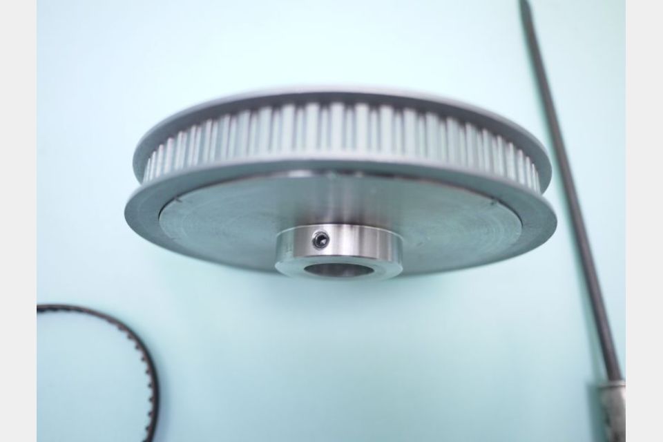 超トルク発生 アンティークミシン用 115mmXLプーリー/はずみ車 パワーキャットモーターとの併用の製品画像04