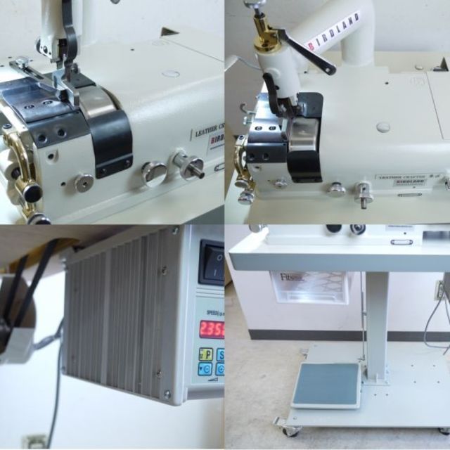 1本脚 省スペース★高性能 革漉き機 バードランドLC801W サーボM付の製品画像04