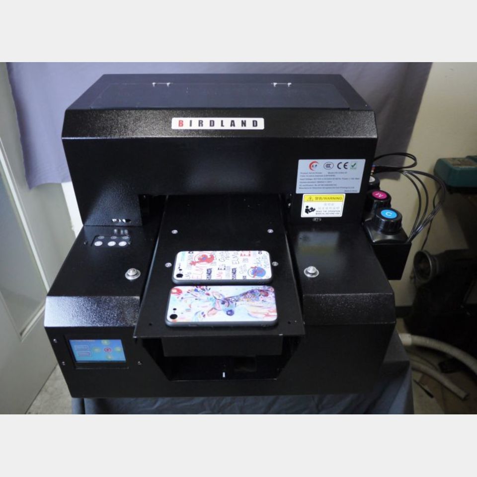 UVプリンター A4サイズ 素材へ直接プリント アクリル 革 布 金属へロゴ印刷 UVP-A4の画像